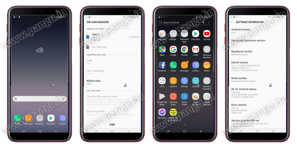 Samsung Galaxy On6 On6 Plus (2018) V8.0 Frp Lock Remove google account done check android version in frp locked mobile