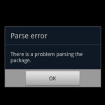 How to fix parse error there is a problem parsing the package