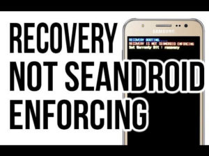Recovery/Kernel is not Seandroid Enforcing